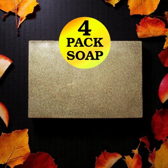 NEW Autumn Fruits & Honey scented handmade soap. Set of 4 soap bars. - Picture 1 of 5